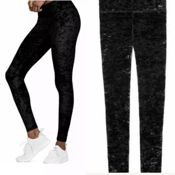PINK Victoria's Secret Pants - PINK Victoria's Secret Crushed Velvet Leggings